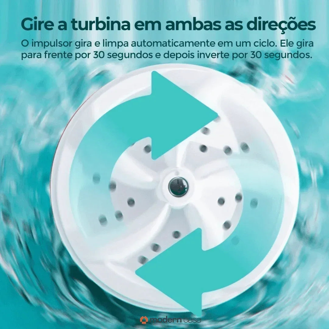 Mini Máquina de Lavar Roupa Portátil