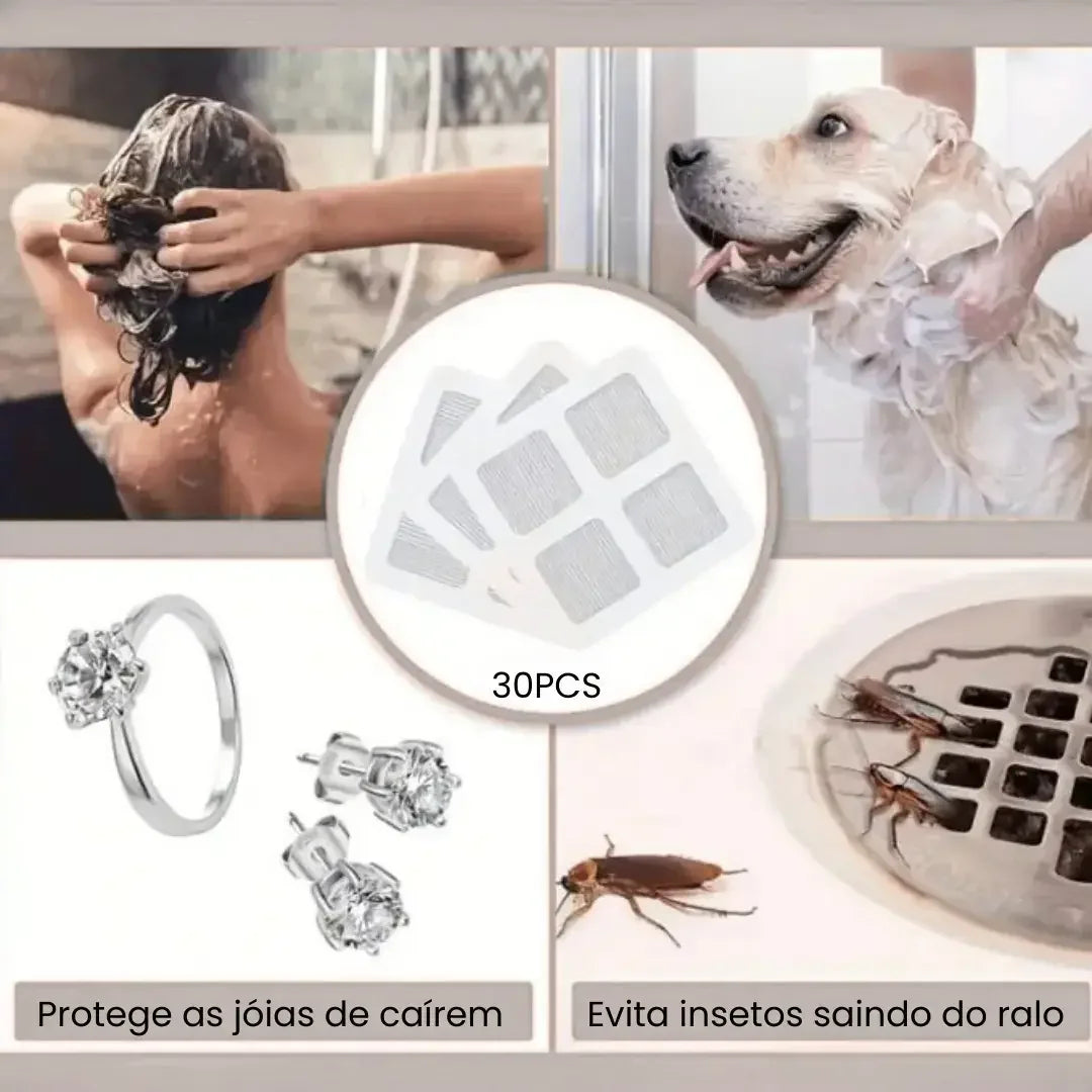 Protetor de Ralo Descartável Adesivo Kit