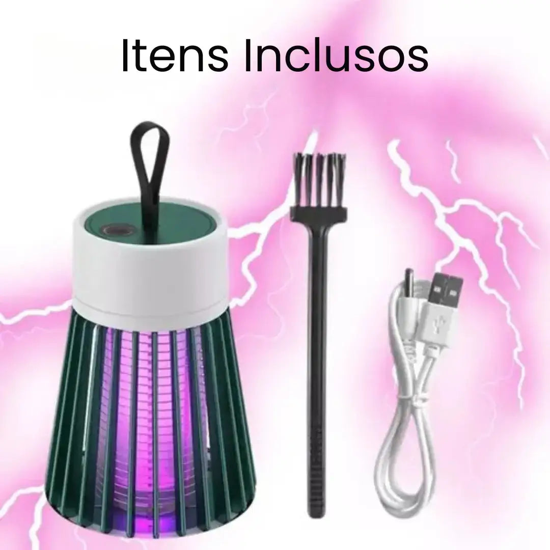 Lâmpada Elétrica Mata-Mosquitos Luz UV USB