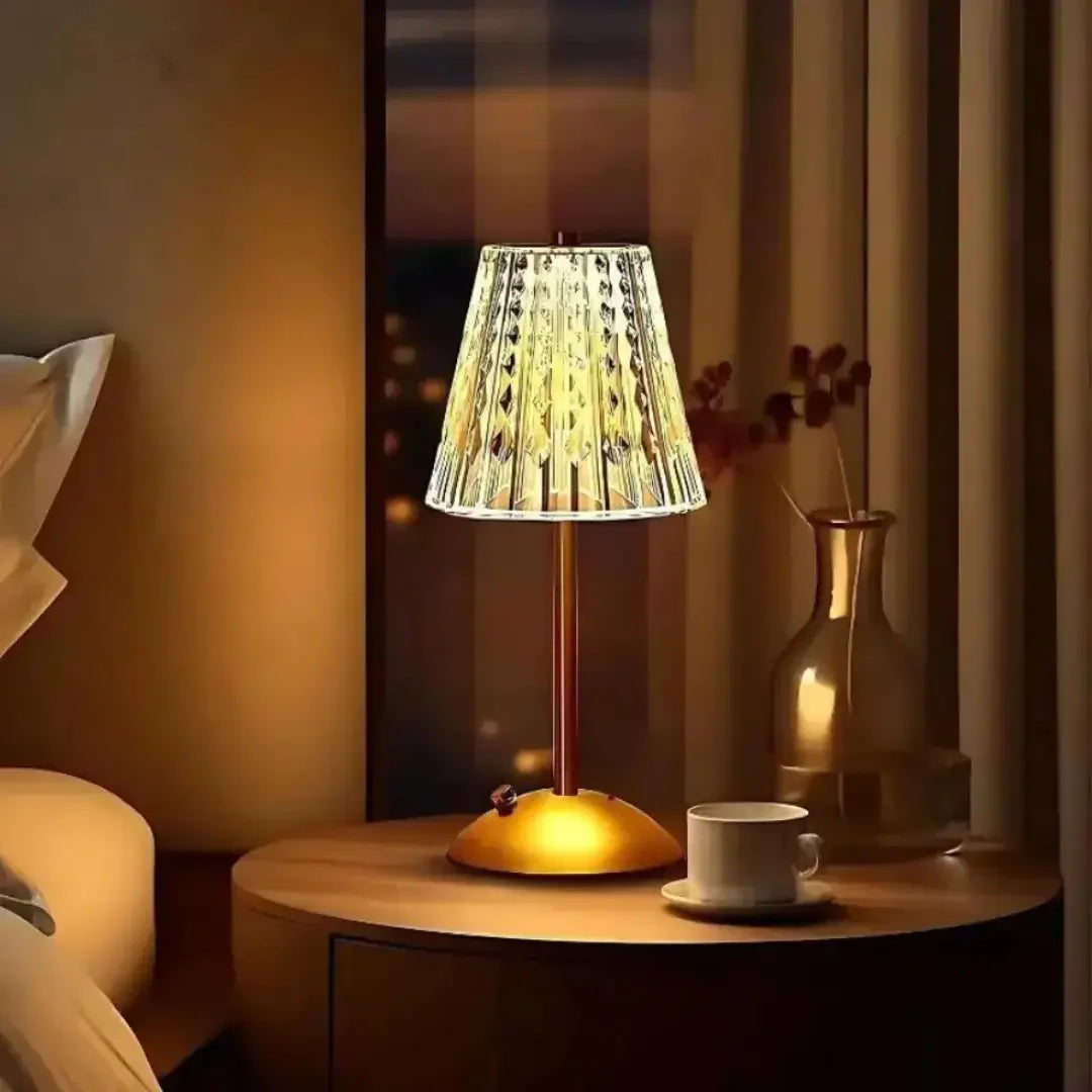 Luminária Abajur de Mesa LED 3 Cores