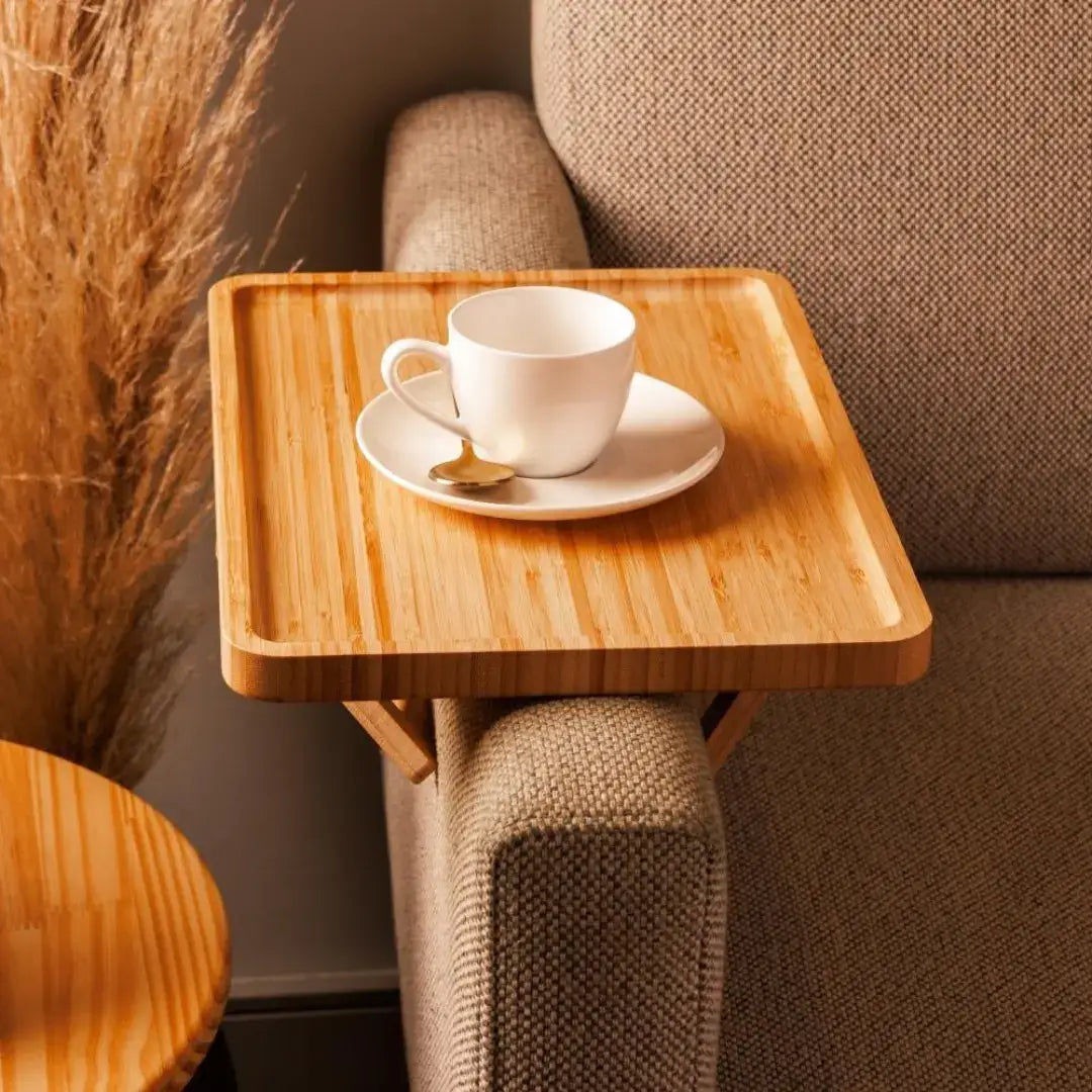 Bandeja Dobrável para Braço de Sofá