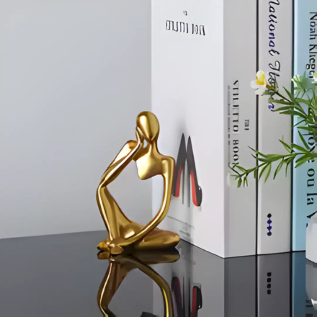 Escultura Trio Decorativo Pensador Abstrato