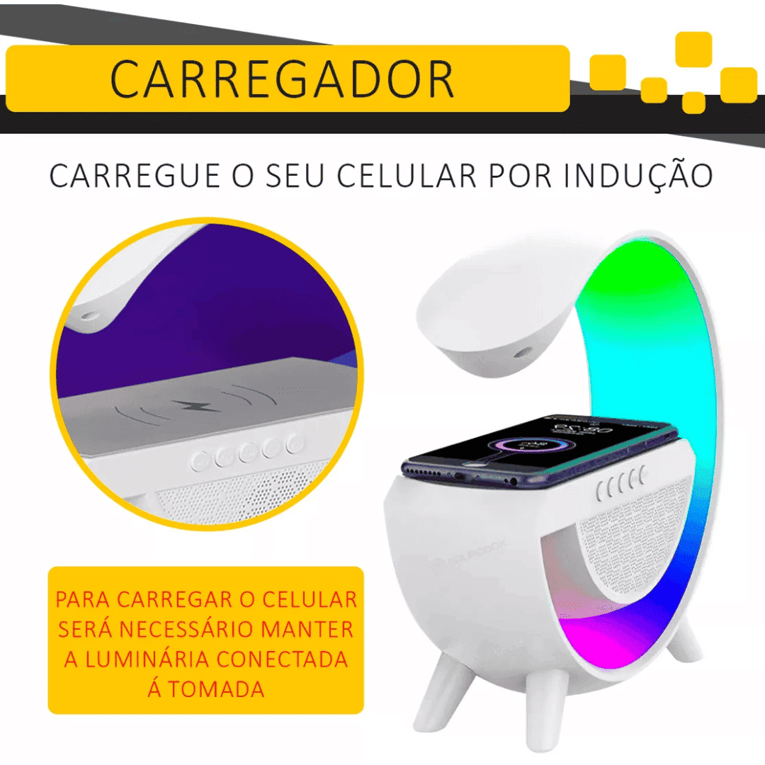 Luminária Com Carregador Multifuncional