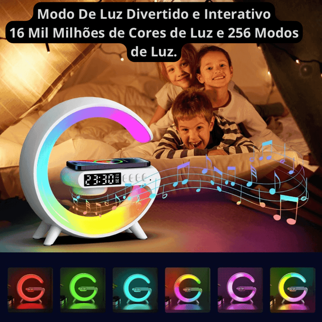 Luminária Com Carregador Multifuncional