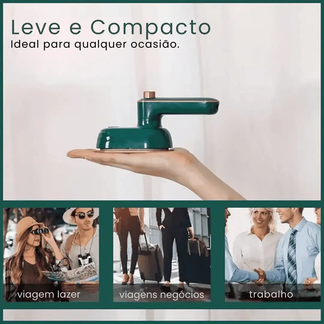 Mini Ferro de Passar Roupas a Vapor
