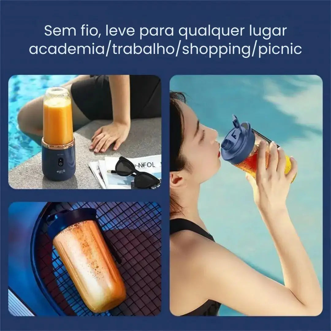 Mini Liquidificador Portátil com Copo Extra