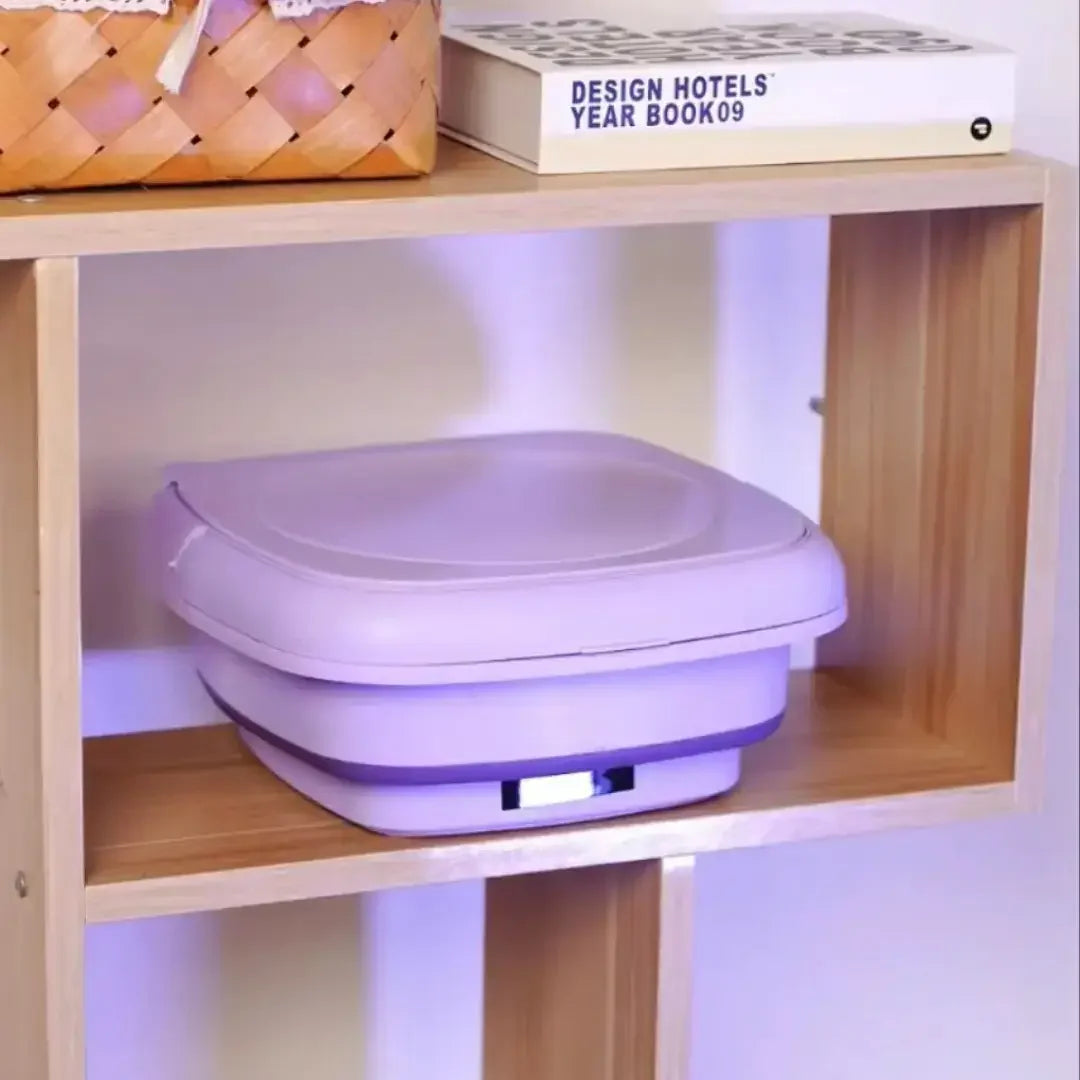 Mini Máquina de Lavar Roupa Dobrável TurboClean 9 Litros