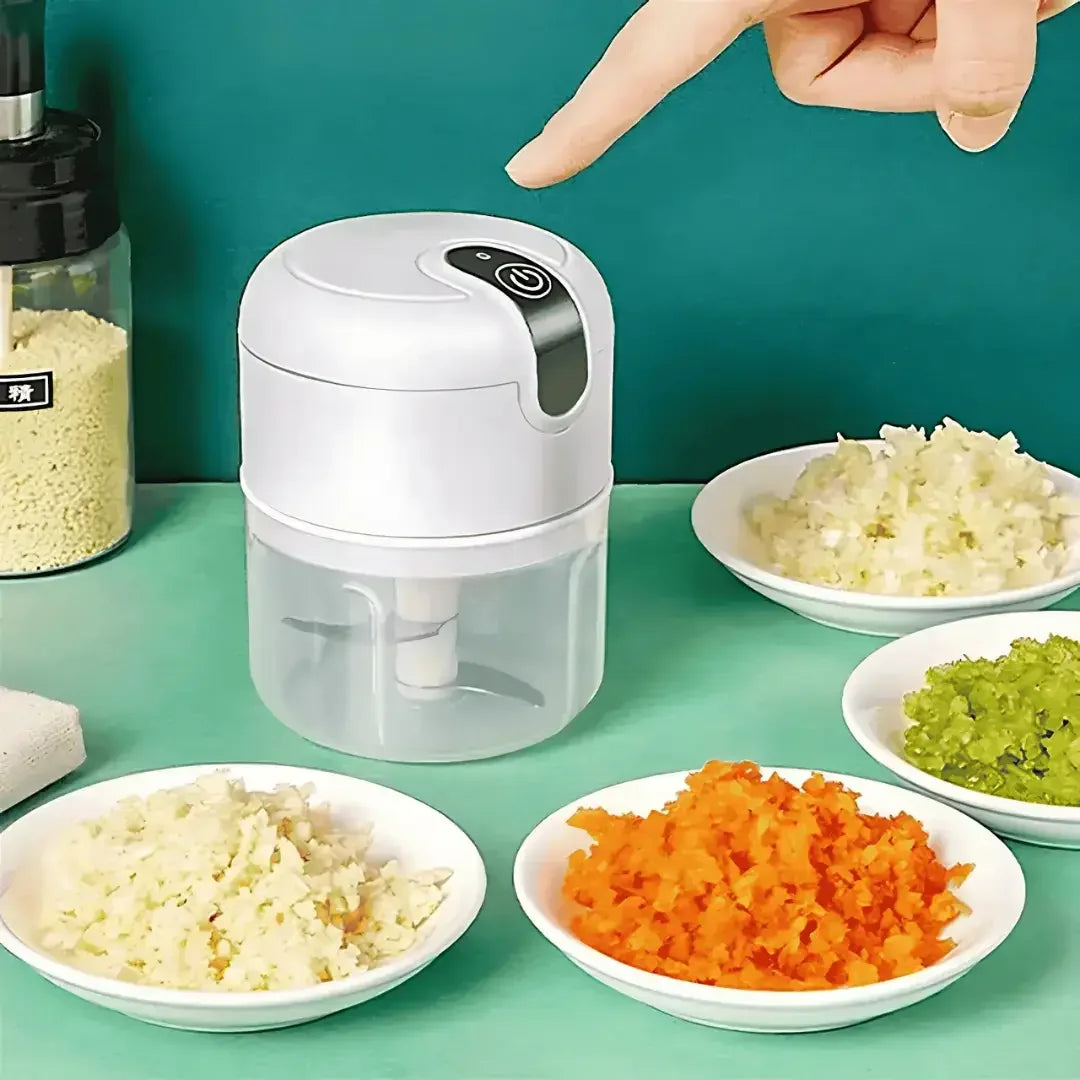 Mini Processador Alimentos Automático Sem Fio