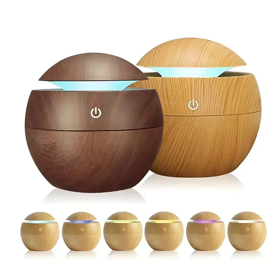 Umidificador Ultrassônico Madeira USB