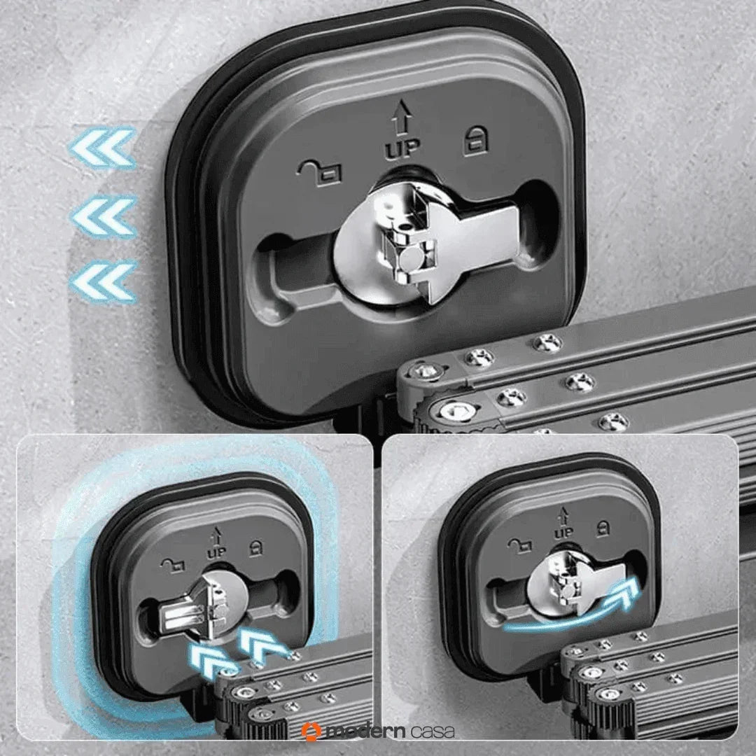 Varal Sem Perfuração Extensível Dobrável