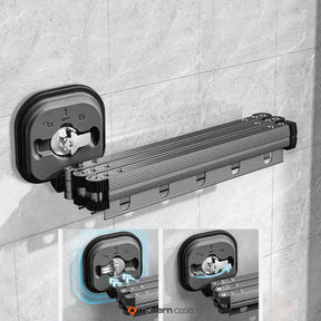 Varal Sem Perfuração Extensível Dobrável