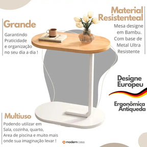 Mesa Lateral de Apoio Moderna
