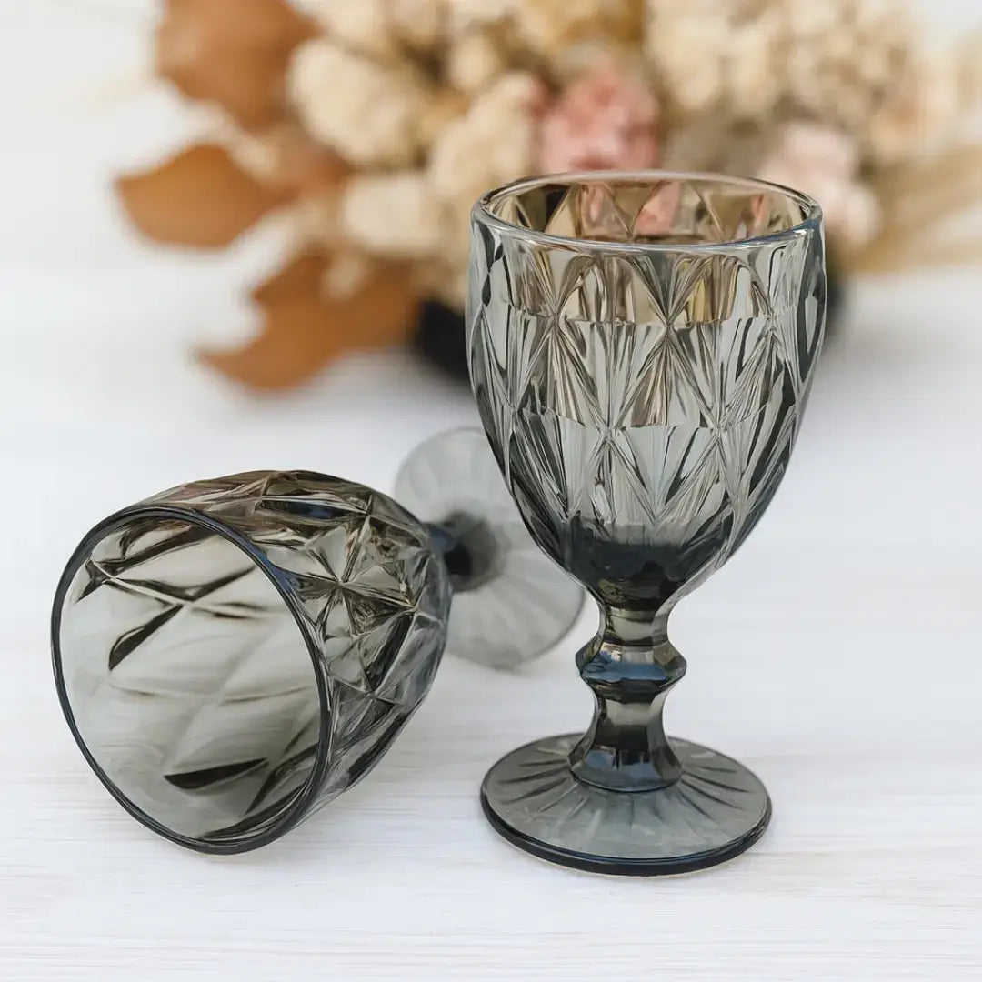 Jogo de Taças Diamond 6 peças Fumê