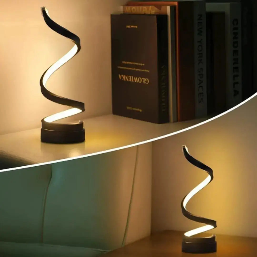 Abajur LED Espiral Clássico