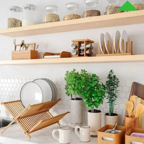 Escorredor de Louças em Bambu Dobrável