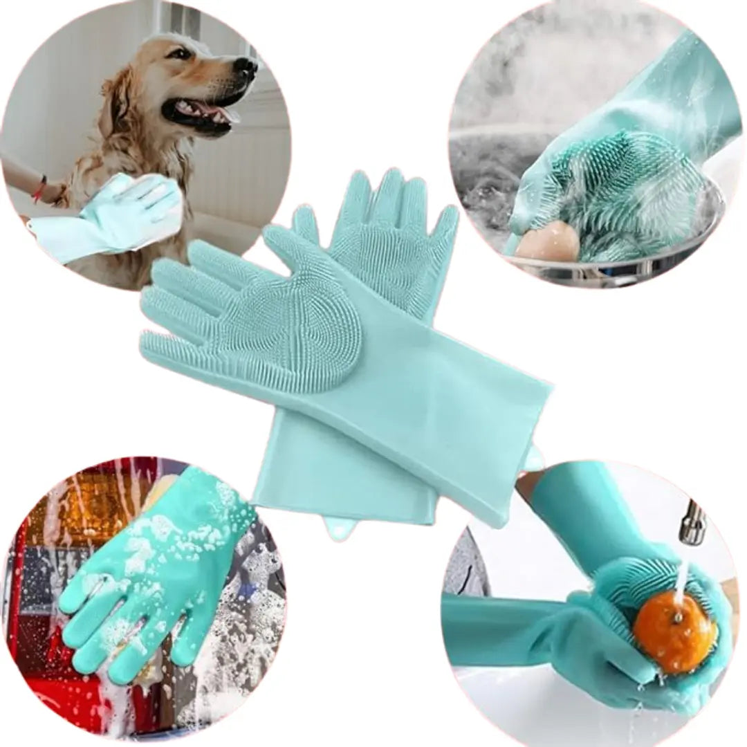 Luva de Limpeza em Silicone Multiuso