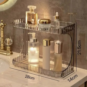 Organizador Multiuso de Acrílico com 2 Andares