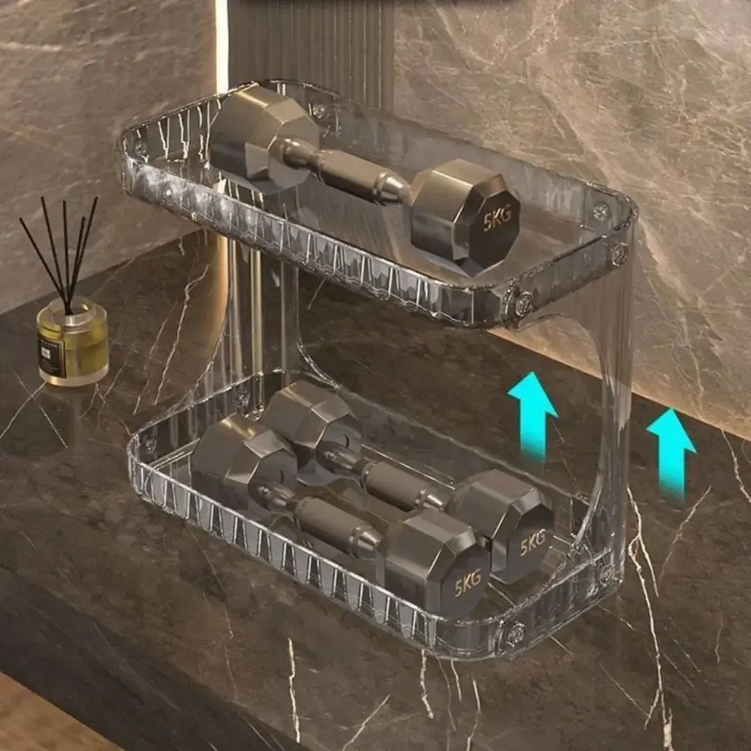 Organizador Multiuso de Acrílico com 2 Andares