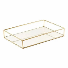 Bandeja Decorativa com Espelho Luxo