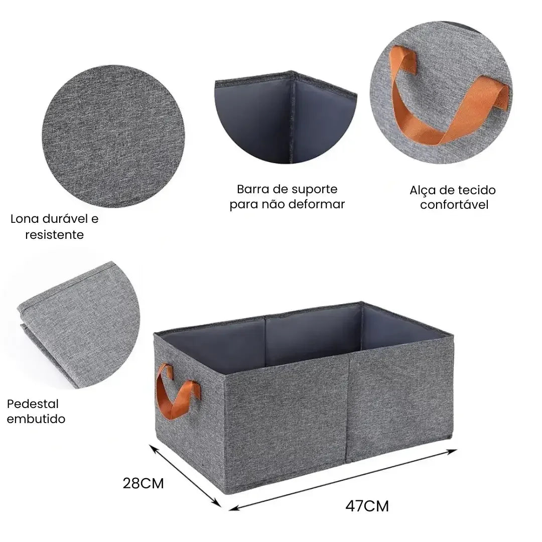 Caixa de Armazenamento Organizadora Dobrável
