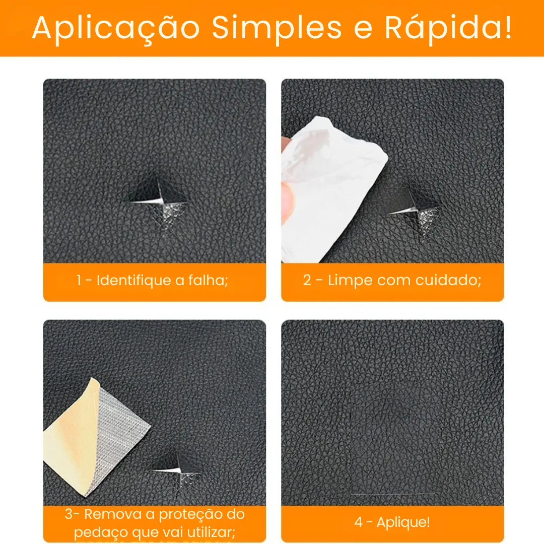 Couro Autoadesivo Ecológico para Revestimento e Reparo