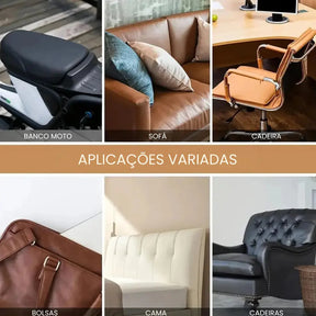 Couro Autoadesivo Ecológico para Revestimento e Reparo