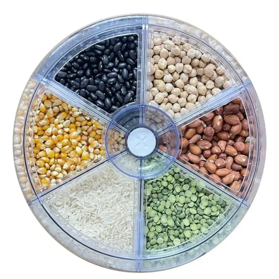 Dispensador Organizador Giratório 360° para Arroz e Grãos