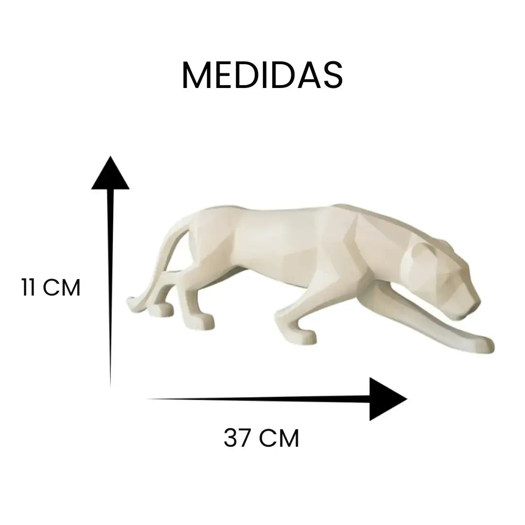 Escultura Decorativa Pantera Luxo