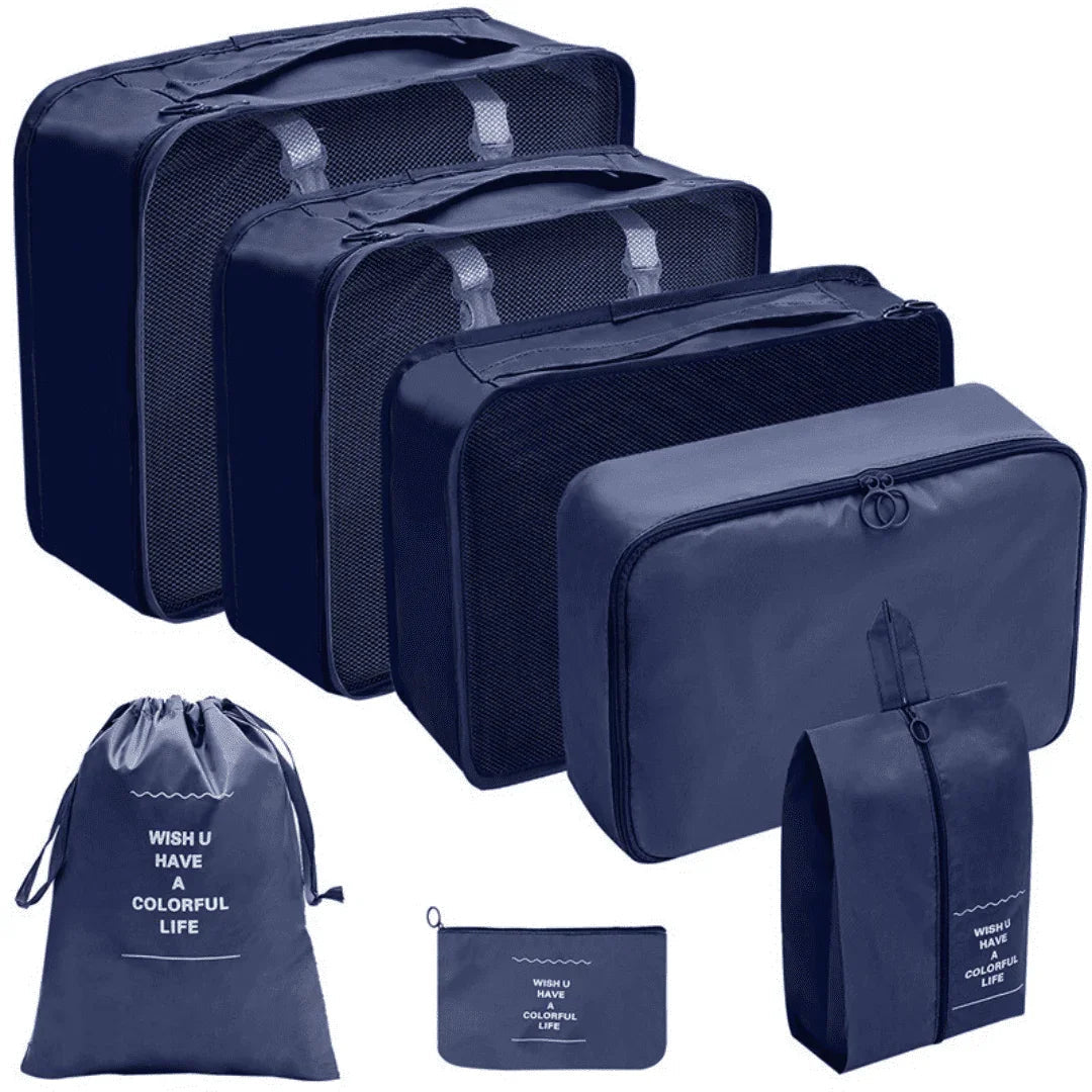 Kit Bolsas Organizadoras Para Mala de Viagem - Compre 5 Leve 7