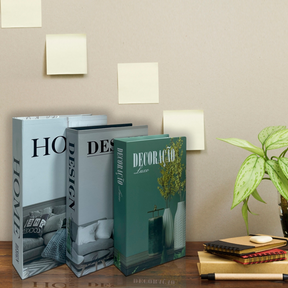 Livros Decorativos Kit 3 Peças