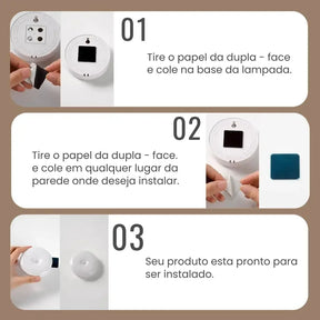 Luminária LED com Sensor de Movimento