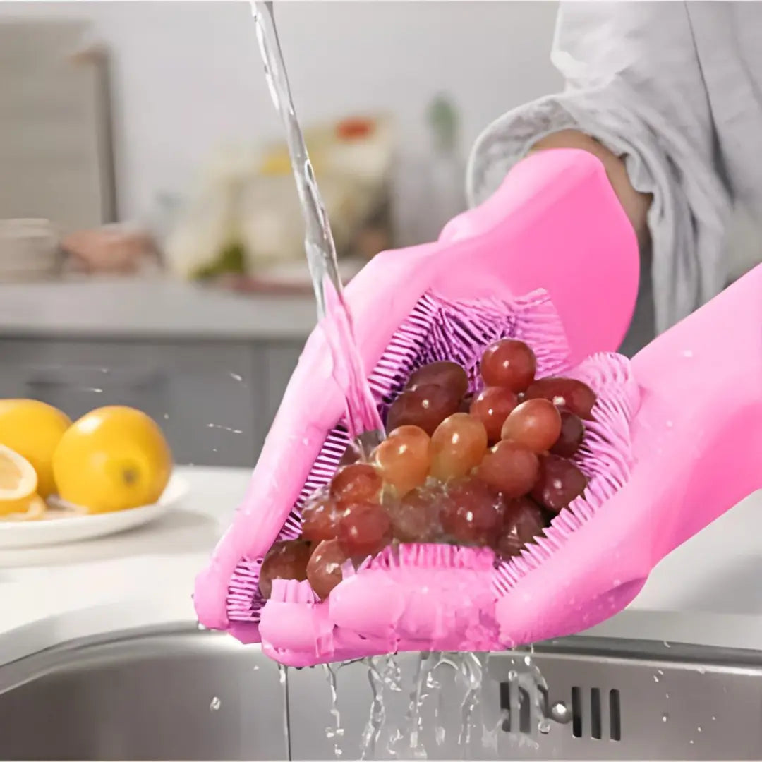 Luva de Limpeza em Silicone Multiuso