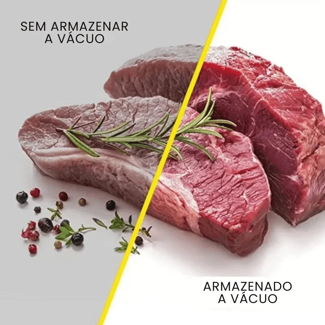 Seladora e Embaladora Automática a Vácuo Portátil + 10 Sacos de Brinde