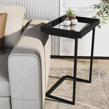 Mesa de Apoio Lateral Sofá Com Espelho