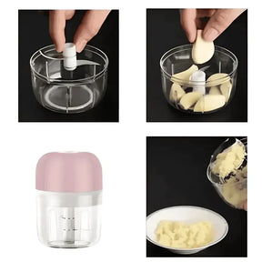 Mini Processador Alimentos Automático Sem Fio