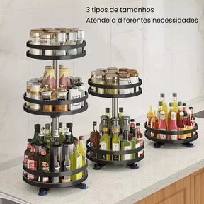 Organizador de Temperos e Condimentos Rotativo