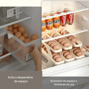 Porta Ovos de Rolagem Automática