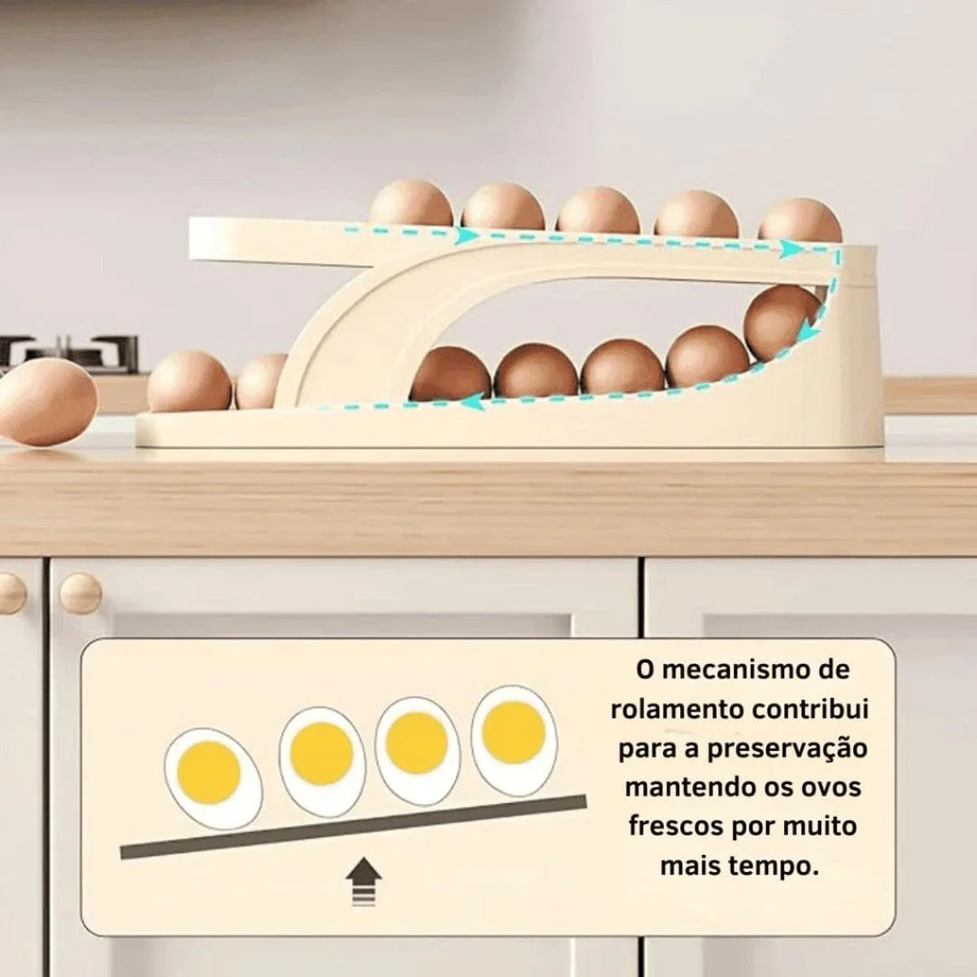 Porta Ovos de Rolagem Automática