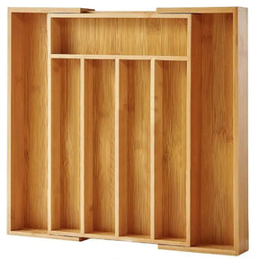 Porta Talheres em Bambu Extensível