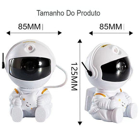 Luminária Astronauta Projetor de Galáxia Led