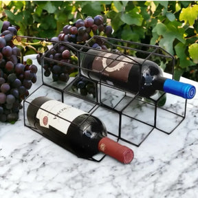Suporte Adega de Vinho Aramado para 5 garrafas