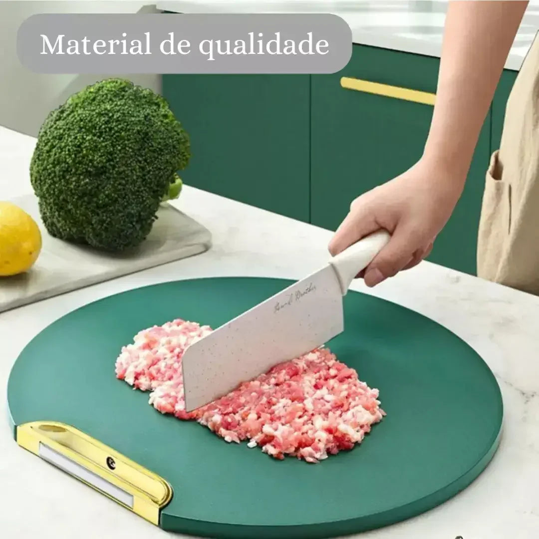 Tábua de Corte Antiderrapante À Prova De Mofo Com Suporte