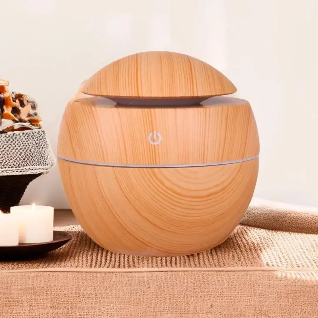 Umidificador Ultrassônico Madeira USB