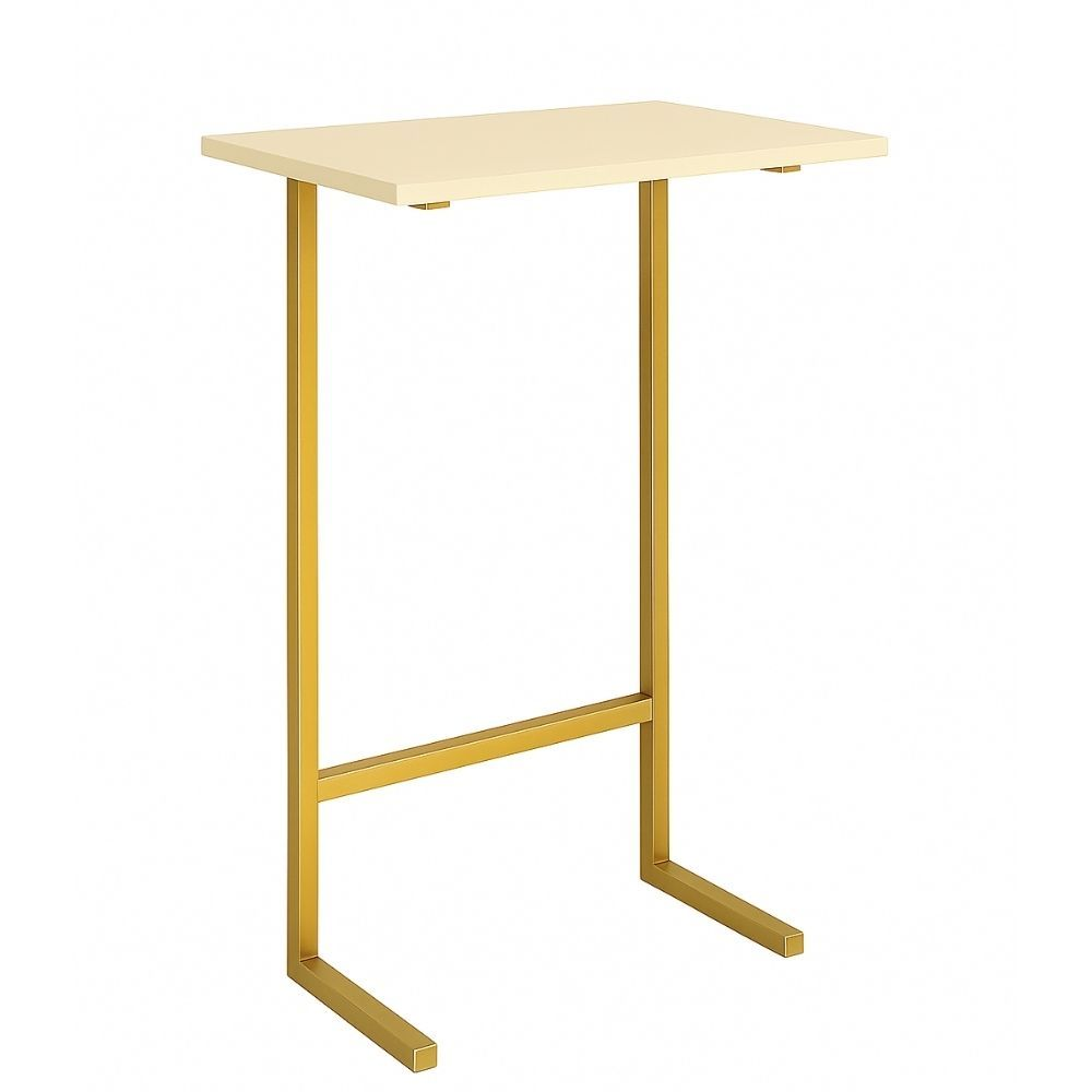 Mesinha Apoio Braço Sofa Lateral Apoiar Objetos Pés de Ferro