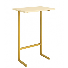 Mesinha Apoio Braço Sofa Lateral Apoiar Objetos Pés de Ferro